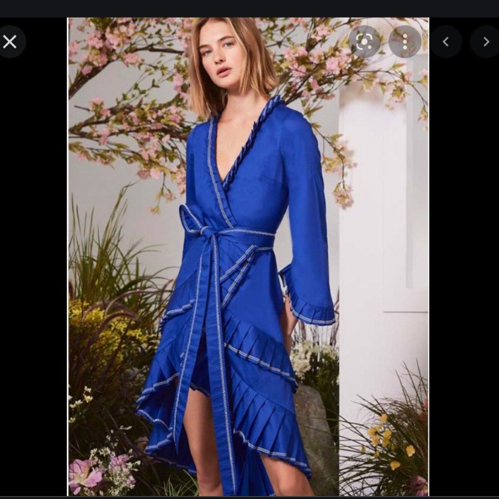 Alexis Hallie Dress in Mykonos Blue